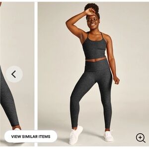 Beyond Yoga At Your Leisure Spacedye-Charcoal size L